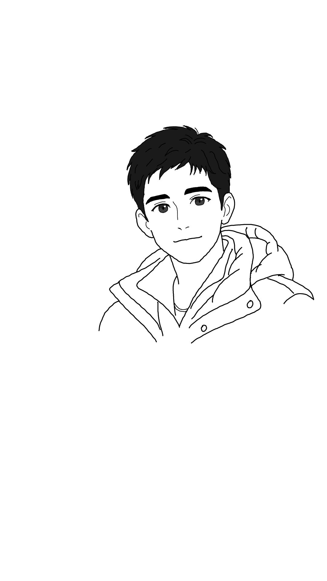 Cartoon portrait of Dhruv Patel