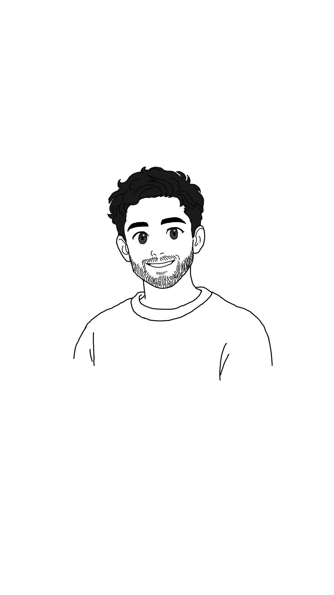 Cartoon portrait of Nithish Sampath