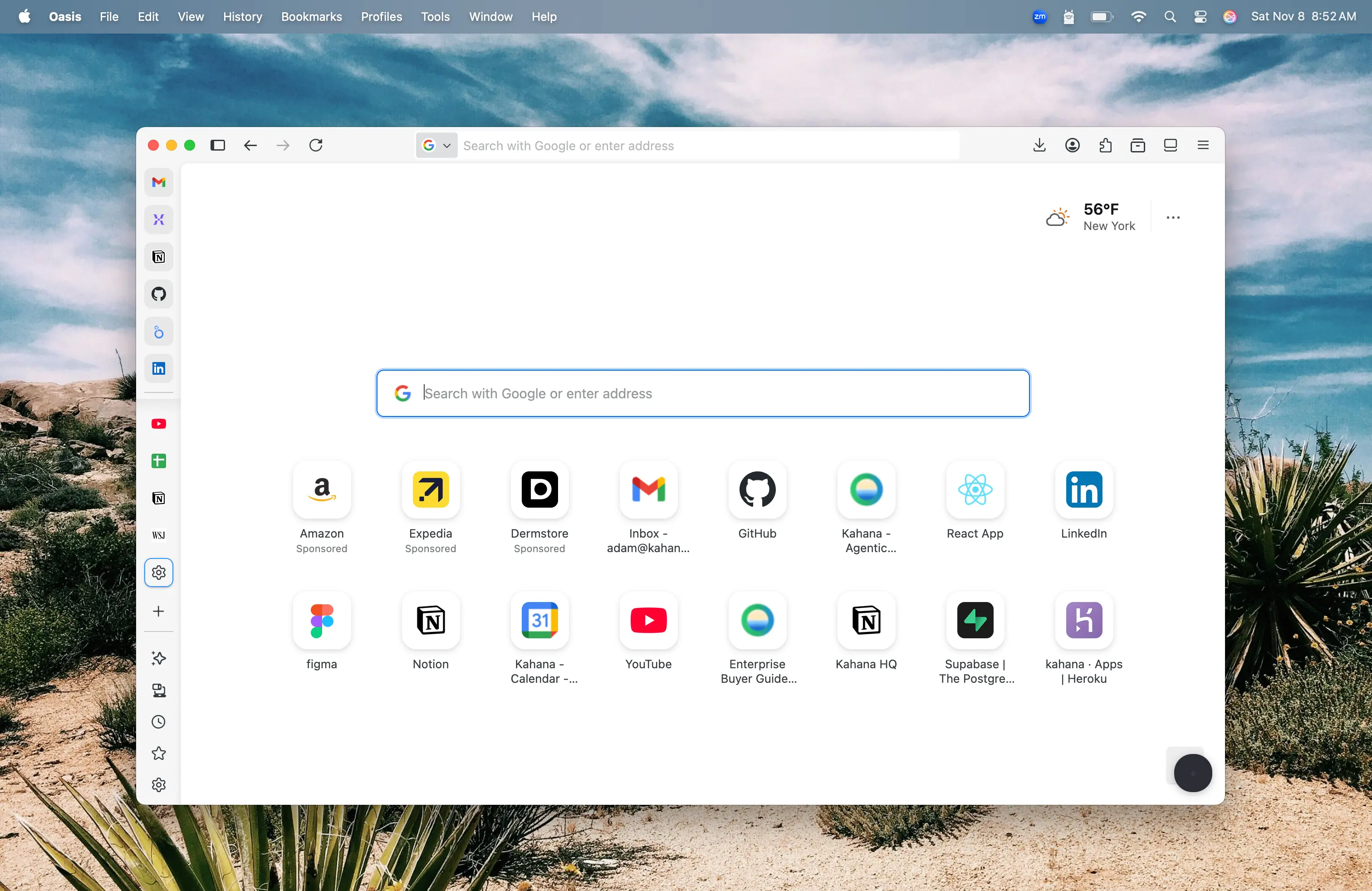 Oasis Interface - Designed Like an Oasis